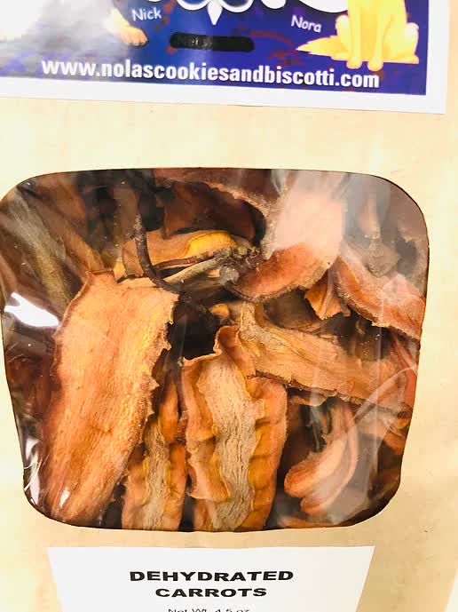 Nola's Dehydrated Carrot Treats